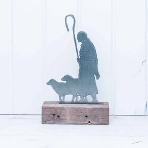 Shepherd with two Sheep for 12-inch Nativity Set